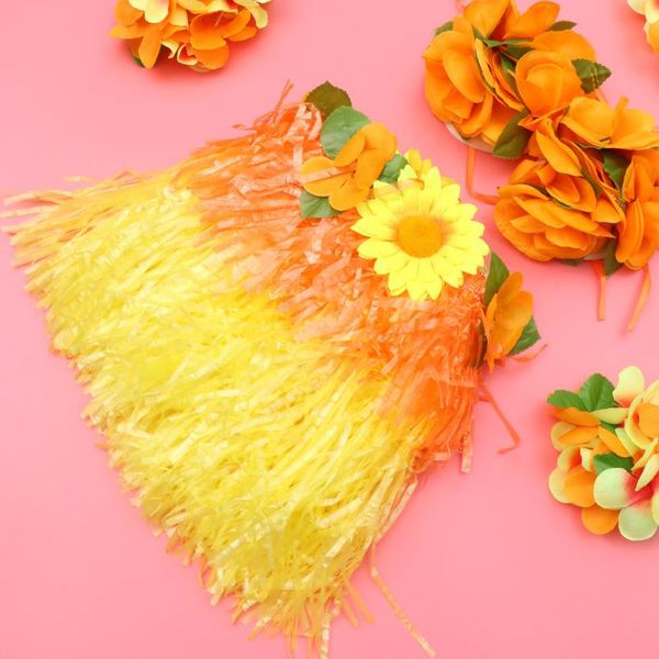 decorative flowers & wreaths 7pcs in 1 set orange and yellow hawaiian two colored dance party costume thicken artificial flower skirt bracel
decorative flowers & wreaths 7pcs in 1 set orange and yellow hawaiian two colored dance party costume thicken artificial flower skirt bracel