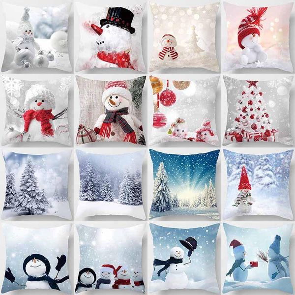 cushion/decorative pillow single-sided polyester snowman pillowcase christmas white cartoon decorative sofa cushion cover 45x45cm
cushion/decorative pillow single-sided polyester snowman pillowcase christmas white cartoon decorative sofa cushion cover 45x45cm