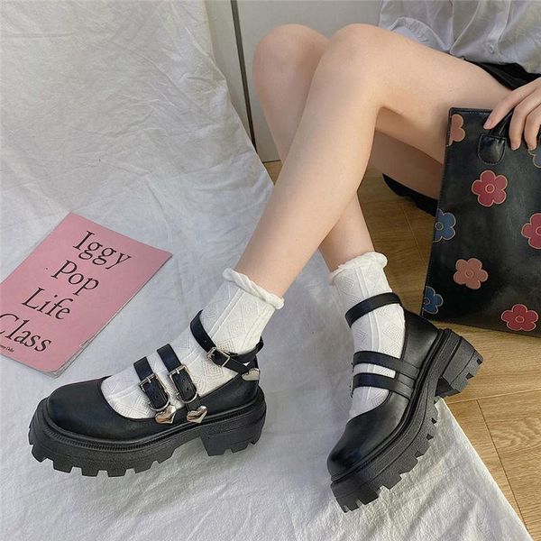 dress shoes lolita platform round head thick heel cross bandage women kawaii cosplay mary jane heart buckle, Black
dress shoes lolita platform round head thick heel cross bandage women kawaii cosplay mary jane heart buckle, Black