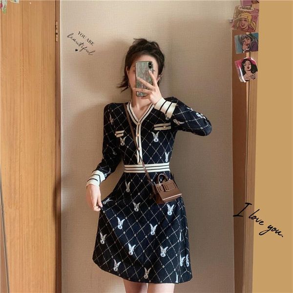 casual dresses winter vintage sweet cartoon knitted dress women long sleeve pearl buttons sweater warm elegant ladies clothing, Black;gray
casual dresses winter vintage sweet cartoon knitted dress women long sleeve pearl buttons sweater warm elegant ladies clothing, Black;gray