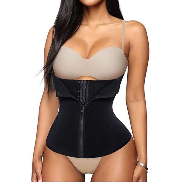 women's zipper waist closure belt corset sports fitns double layer neoprene three row button body shaping cloth, Gray
women's zipper waist closure belt corset sports fitns double layer neoprene three row button body shaping cloth, Gray