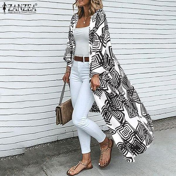 women's blouses & shirts zanzea autumn long sleeve blouse summer bohemian beach cardigan women elegant floral printed kimono casual ope, White
women's blouses & shirts zanzea autumn long sleeve blouse summer bohemian beach cardigan women elegant floral printed kimono casual ope, White