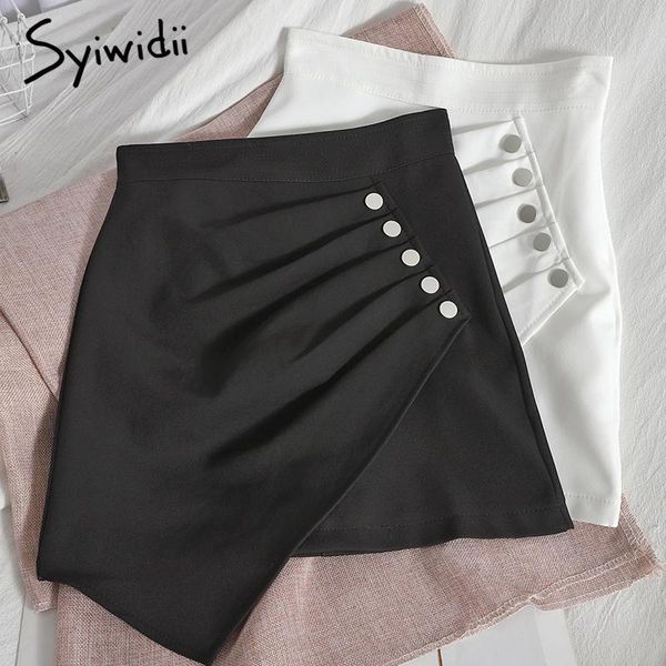 skirts syiwidii breasted irregular pleated high waist white mini women zipper a-line unicolor 2021 summer clothes korean fashion, Black
skirts syiwidii breasted irregular pleated high waist white mini women zipper a-line unicolor 2021 summer clothes korean fashion, Black