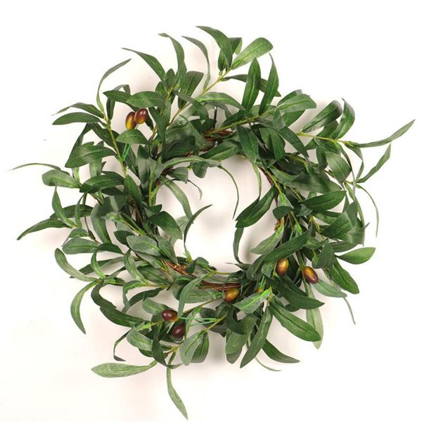 decorative flowers & wreaths cilected olive leaf garland artificial plant vine rattan wreath for wedding door decoration wall hanging diy gr
decorative flowers & wreaths cilected olive leaf garland artificial plant vine rattan wreath for wedding door decoration wall hanging diy gr