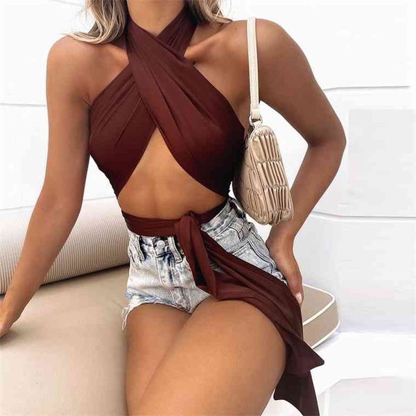wrap halter lace up double layers solid color backless cut out crop women summer vacation beach casual vest s, White
wrap halter lace up double layers solid color backless cut out crop women summer vacation beach casual vest s, White