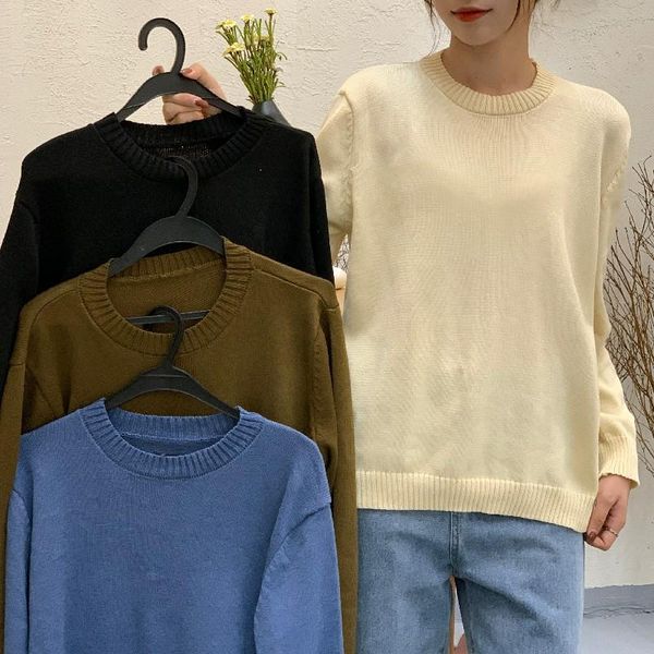 women's sweaters women casual korean knitted sweater ladies autumn winter fashion long sleeves o-neck pullover sueter female slim stree, White;black
women's sweaters women casual korean knitted sweater ladies autumn winter fashion long sleeves o-neck pullover sueter female slim stree, White;black