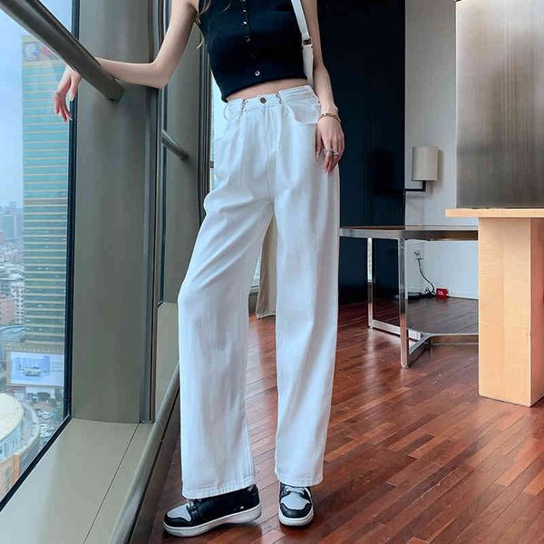 women's jeans new casual spring white jeans for high-waisted ladies loose female brim pants long, fancy legs 1fu6, Blue
women's jeans new casual spring white jeans for high-waisted ladies loose female brim pants long, fancy legs 1fu6, Blue