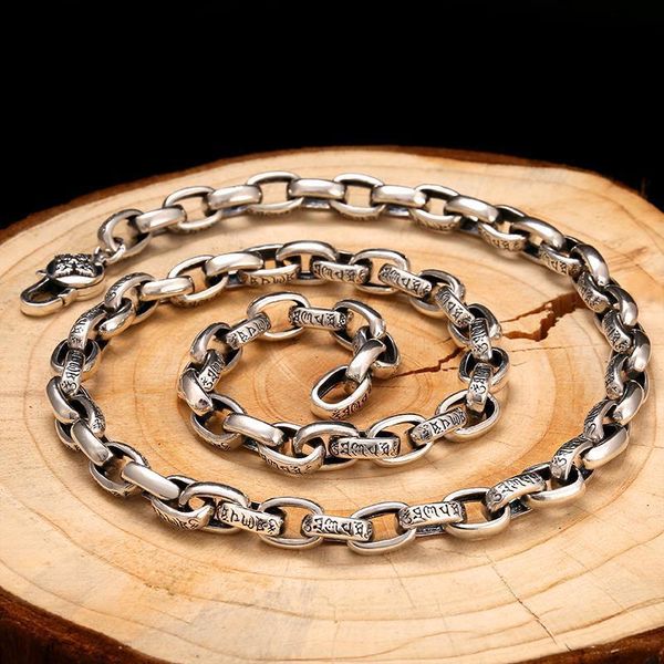chains six-character mantra boys necklace silver long vajra chinese style personality trendy men's retro jewelry accessories
chains six-character mantra boys necklace silver long vajra chinese style personality trendy men's retro jewelry accessories