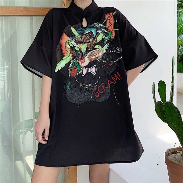 women tie floral embroidery chiffon dress ruffles flare sleeve pleated casual retro dresses vestido mujer chinese style 210601, Black;gray
women tie floral embroidery chiffon dress ruffles flare sleeve pleated casual retro dresses vestido mujer chinese style 210601, Black;gray