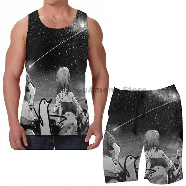 men's tracksuits summer funny print men tank women oyasumi punpun milky way beach shorts sets fitness vest, Gray
men's tracksuits summer funny print men tank women oyasumi punpun milky way beach shorts sets fitness vest, Gray
