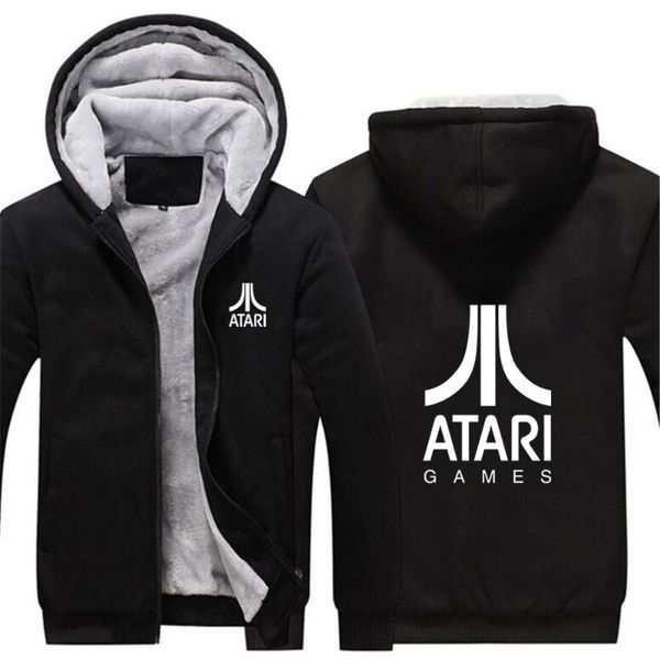 men's hoodies & sweatshirts 2021men atari games logo mans hooded zipper warm sportswear print plus velvet thicken outwear, Black
men's hoodies & sweatshirts 2021men atari games logo mans hooded zipper warm sportswear print plus velvet thicken outwear, Black