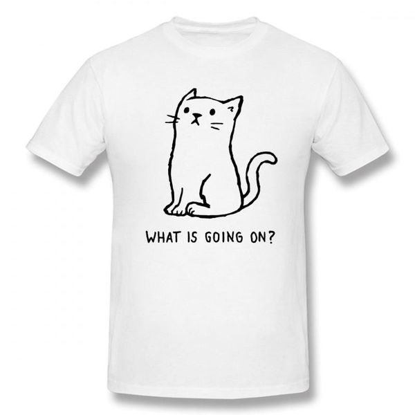 men's t-shirts 2021 summer t-shirt what is going on letter print cat pattern loose o-neck high-quality short-sleeved, White;black
men's t-shirts 2021 summer t-shirt what is going on letter print cat pattern loose o-neck high-quality short-sleeved, White;black