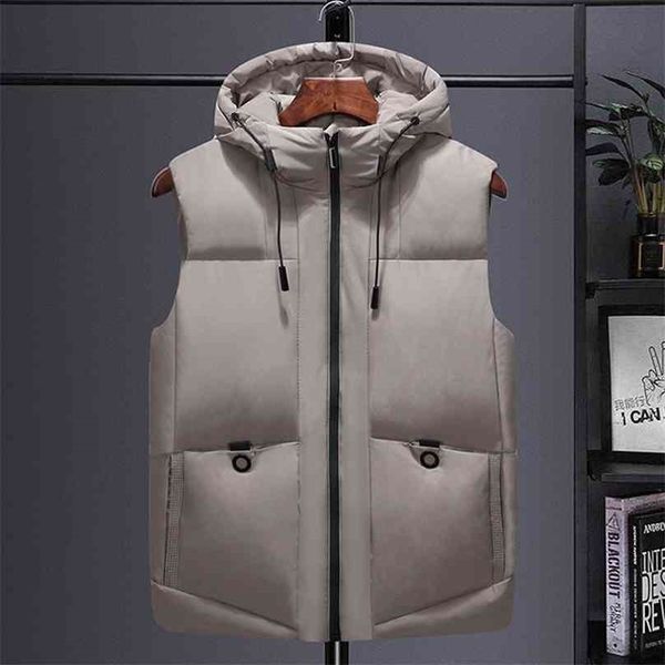 aemape brand fashion slim sleeveless cotton padded clothes autumn and winter vest men's sports waistcoat thickened hooded 210925, Black;white
aemape brand fashion slim sleeveless cotton padded clothes autumn and winter vest men's sports waistcoat thickened hooded 210925, Black;white