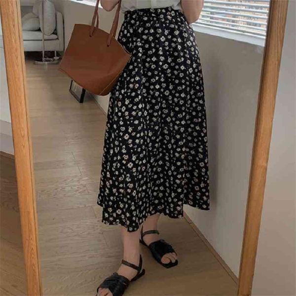 retro daisy printed skirt for women in summer . korean version of high waist slim joker casual 210529, Black
retro daisy printed skirt for women in summer . korean version of high waist slim joker casual 210529, Black
