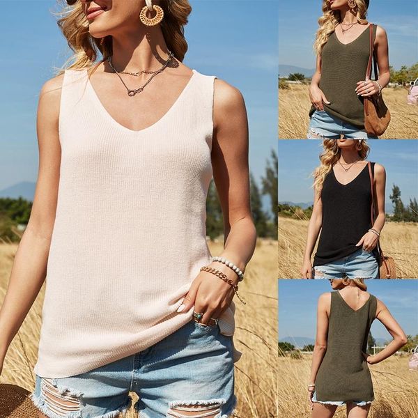 women's tanks & camis kf-women's summer knitted vest loose sleeveless sweater casual t-shirt, White
women's tanks & camis kf-women's summer knitted vest loose sleeveless sweater casual t-shirt, White