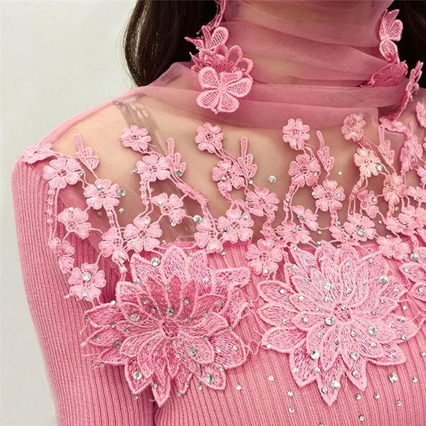 new women turtleneck sweater autumn winter mesh patchwork knitted pullovers flowers butterfly basic sweaters female ab700, White;black
new women turtleneck sweater autumn winter mesh patchwork knitted pullovers flowers butterfly basic sweaters female ab700, White;black