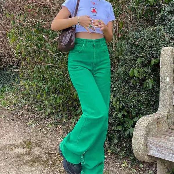 y2k summer harajuku straight streetwear women pant casual loose high waist jeans female vintage green wide leg denim trousers, Black;white
y2k summer harajuku straight streetwear women pant casual loose high waist jeans female vintage green wide leg denim trousers, Black;white