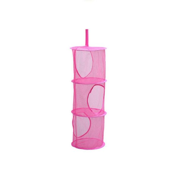 hanging mesh space saver bags organizer 3 compartments storage basket for kids room (pink)
hanging mesh space saver bags organizer 3 compartments storage basket for kids room (pink)