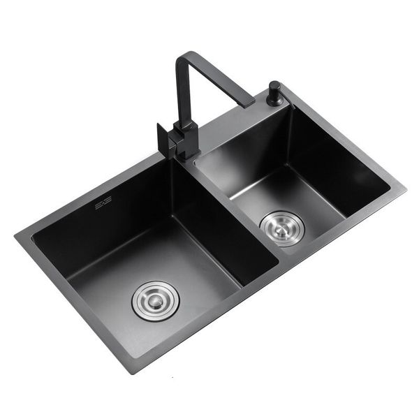 2021 new gut doubel black kitchenware above counter or udermount stainless steel without amendment sink of the vegetable wash basin v7mq
2021 new gut doubel black kitchenware above counter or udermount stainless steel without amendment sink of the vegetable wash basin v7mq