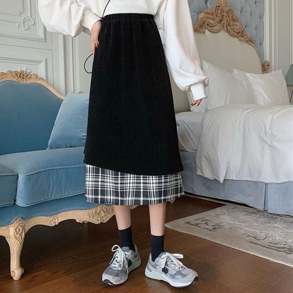 spring black plaid patchwork women elegant vintage high waist skirts casual streetwear korean style skirt 2021 new zs15 e8xy, Black;gray
spring black plaid patchwork women elegant vintage high waist skirts casual streetwear korean style skirt 2021 new zs15 e8xy, Black;gray