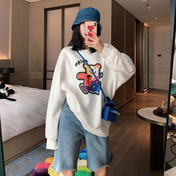 2021 winter fashion casual cartoon printing pullover o neck fleece cute oversize women sweatshirt osfc, Black
2021 winter fashion casual cartoon printing pullover o neck fleece cute oversize women sweatshirt osfc, Black