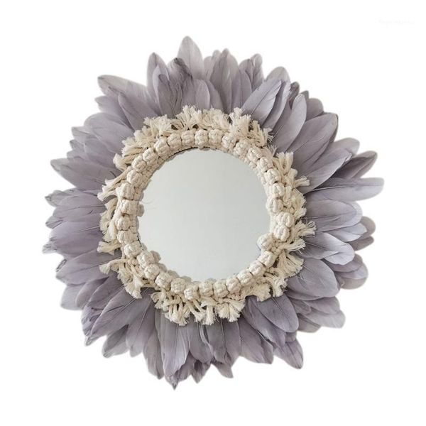 mirrors macrame mirror handmade makeup boho feather wall-mounted acrylic home porch for bath room1
mirrors macrame mirror handmade makeup boho feather wall-mounted acrylic home porch for bath room1