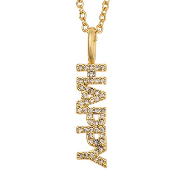 chokers 10 pieces jewelry copper micro inlaid zircon personalized pendant necklace happy accessories, Golden;silver
chokers 10 pieces jewelry copper micro inlaid zircon personalized pendant necklace happy accessories, Golden;silver