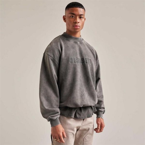 men's hoodies & sweatshirts represent embroidery logo hoodie men women 1:1 vintage metal overhead pullovers, Black
men's hoodies & sweatshirts represent embroidery logo hoodie men women 1:1 vintage metal overhead pullovers, Black