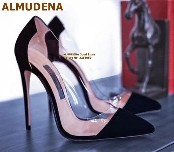 dress shoes almudena est color patchwork pvc high heels transparent stiletto 12cm pumps shallow pointed toe wedding, Black
dress shoes almudena est color patchwork pvc high heels transparent stiletto 12cm pumps shallow pointed toe wedding, Black