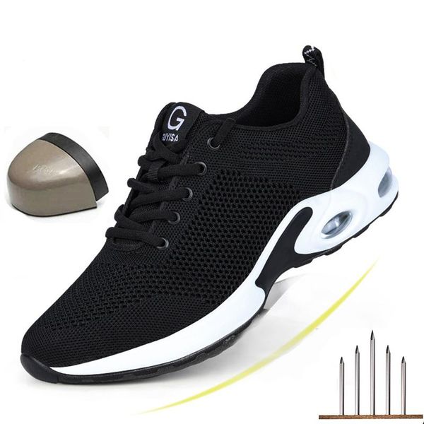 dress shoes men steel toe boots work safety plus size outdoor tennis breathable protective puncture-proof for sneakers 2021, Black
dress shoes men steel toe boots work safety plus size outdoor tennis breathable protective puncture-proof for sneakers 2021, Black