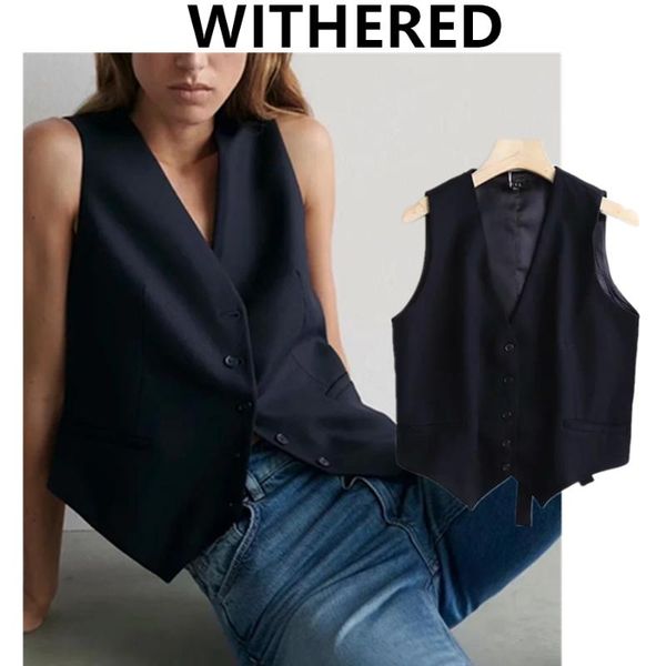 women's vests withered england style office lady fashion solid simple suits vest jacket women casaco feminino jaqueta feminina, Black;white
women's vests withered england style office lady fashion solid simple suits vest jacket women casaco feminino jaqueta feminina, Black;white