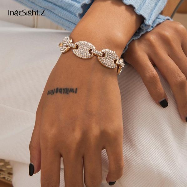 ingesight.z full iced out rhinestone miami curb cuban bracelets bangles adjustable gold color crystal wrist chain women jewelry, Golden;silver
ingesight.z full iced out rhinestone miami curb cuban bracelets bangles adjustable gold color crystal wrist chain women jewelry, Golden;silver