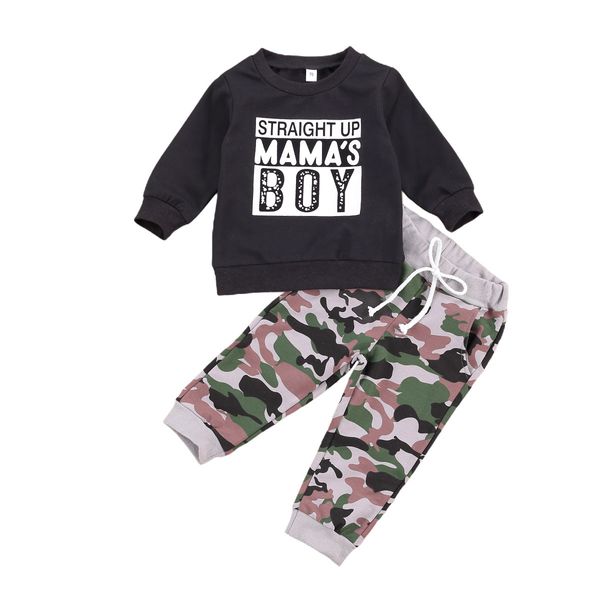 autumn baby boys clothes sets letter long sleeve pullover sweatshirt camouflage pants 2pcs 0-3y, White
autumn baby boys clothes sets letter long sleeve pullover sweatshirt camouflage pants 2pcs 0-3y, White