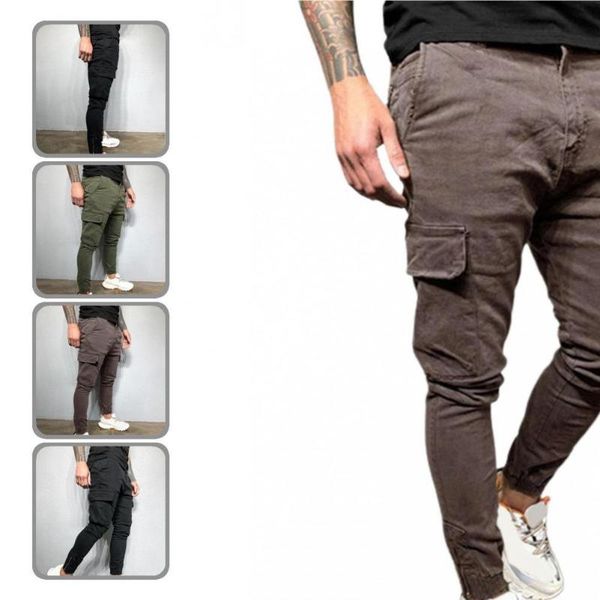 men's pants tight ankle great pencil men pockets for outdoor, Black
men's pants tight ankle great pencil men pockets for outdoor, Black