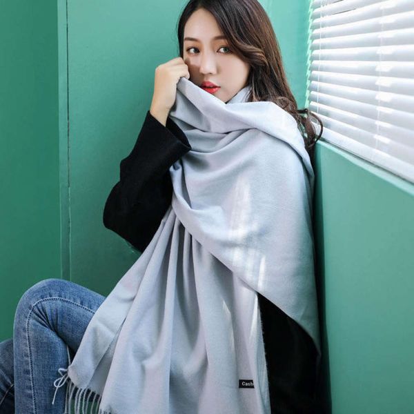 solid color scarf women's autumn and winter net red shawl neck dual purpose men's versatile student long quality cashmere warmth, Blue;black
solid color scarf women's autumn and winter net red shawl neck dual purpose men's versatile student long quality cashmere warmth, Blue;black