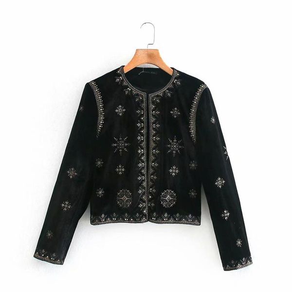 women's jackets french women black printing simplicity loose jacket female round neck long sleeves coat chic top, Black;brown
women's jackets french women black printing simplicity loose jacket female round neck long sleeves coat chic top, Black;brown