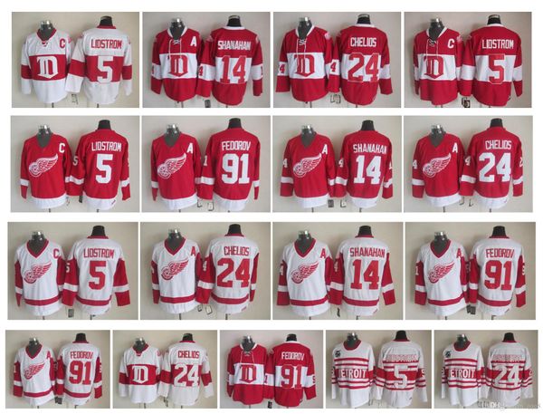 vintage detroit red wings jersey 5 nicklas lidstrom 14 brendan shanahan 24 chris chelios 91 sergei fedorov winter classic retro ccm hockey, Black;red
vintage detroit red wings jersey 5 nicklas lidstrom 14 brendan shanahan 24 chris chelios 91 sergei fedorov winter classic retro ccm hockey, Black;red