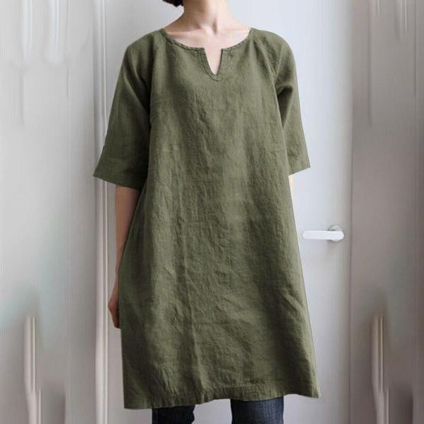 women's blouses & shirts women cotton linen shirt blouse solid elegant half sleeve v neck plus size loose summer casual aesthetic long, White
women's blouses & shirts women cotton linen shirt blouse solid elegant half sleeve v neck plus size loose summer casual aesthetic long, White