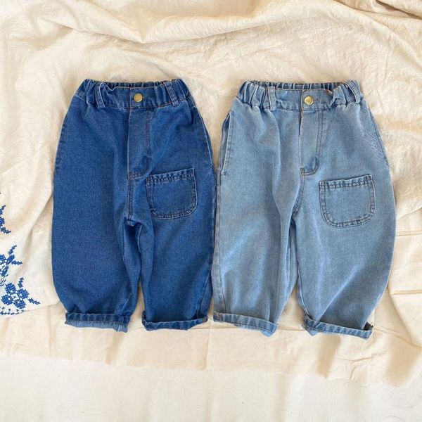 2021 spring new arrival girls fashion denim pants kids korean design trousers with pocket, Blue
2021 spring new arrival girls fashion denim pants kids korean design trousers with pocket, Blue