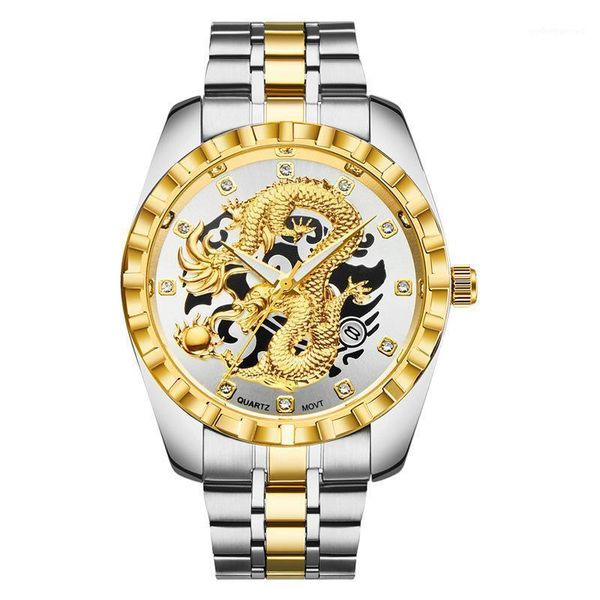 fashion wlisth brand watch men embossed hollow dragon wristwatch men's full stainless steel gold quartz male clock erkek wristwatches, Slivery;brown
fashion wlisth brand watch men embossed hollow dragon wristwatch men's full stainless steel gold quartz male clock erkek wristwatches, Slivery;brown