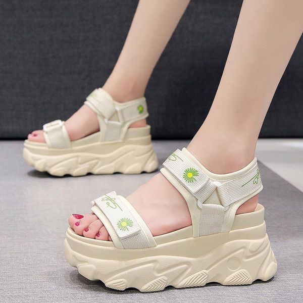 new summer women sandals 8cm platform wedge beach sandals women thick bottom beige casual breathable shoes, Black
new summer women sandals 8cm platform wedge beach sandals women thick bottom beige casual breathable shoes, Black