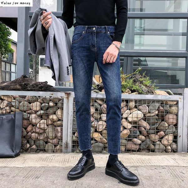 casual vaqueros ankle-length hombre skinny jeans homme pantalones 2021 men's spring slim korean style denim men, Blue
casual vaqueros ankle-length hombre skinny jeans homme pantalones 2021 men's spring slim korean style denim men, Blue