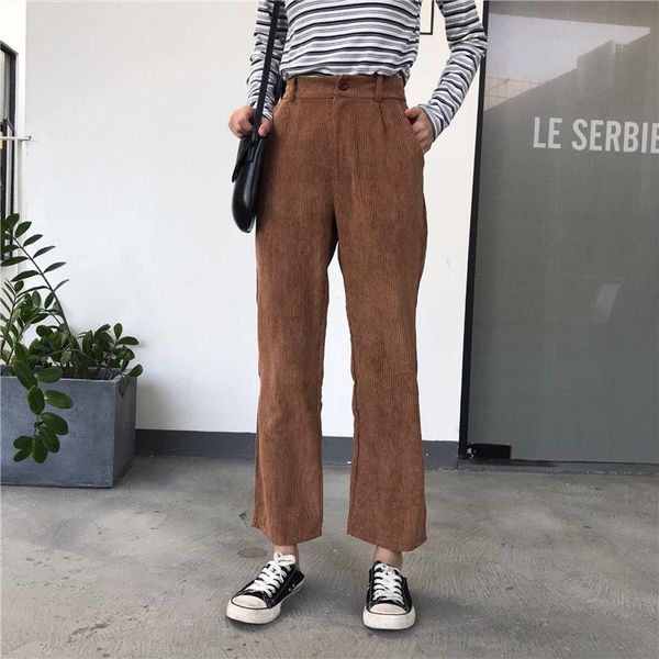 women's pants & capris alien kitty 2021 casual fashion corduroy chic leisure all-match waist autumn loose women wide leg trouse, Black;white
women's pants & capris alien kitty 2021 casual fashion corduroy chic leisure all-match waist autumn loose women wide leg trouse, Black;white