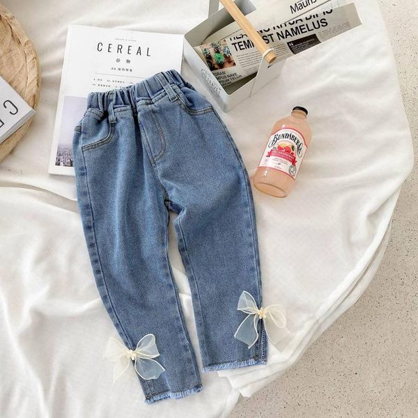 2021 fashion girls kids princess jeans pants spring autumn long children baby bow denim pant trousers s12071, Blue
2021 fashion girls kids princess jeans pants spring autumn long children baby bow denim pant trousers s12071, Blue