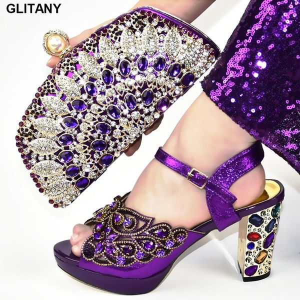 dress shoes italian shoe and bag set for party in women wedding bride cristal buckle strap with matching bags, Black
dress shoes italian shoe and bag set for party in women wedding bride cristal buckle strap with matching bags, Black