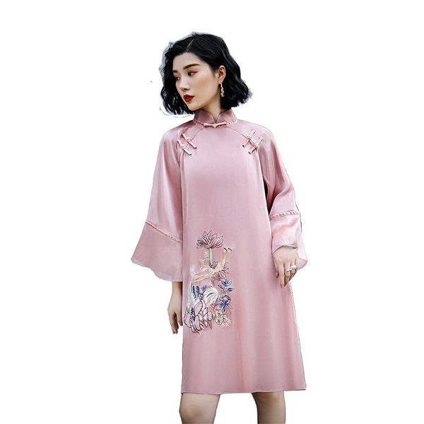 ethnic clothing chinese qipao classic women satin cheongsam oriental bride wedding dresses 2021 evening party gown b456, Red
ethnic clothing chinese qipao classic women satin cheongsam oriental bride wedding dresses 2021 evening party gown b456, Red