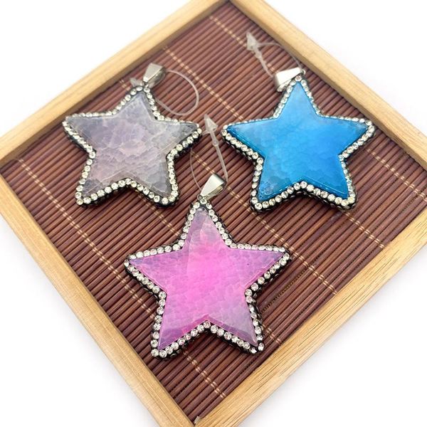 charms fashion pendant necklace jewelry natural stone five-pointed star shape full rhinestone bound diy making charm lady, Bronze;silver
charms fashion pendant necklace jewelry natural stone five-pointed star shape full rhinestone bound diy making charm lady, Bronze;silver