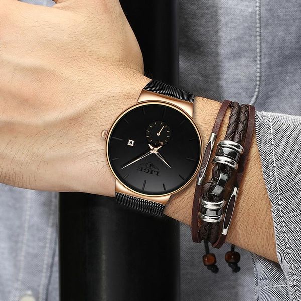 wristwatches 2021 men's watches man ultra thin watch gift male clock business quartz wristwatch for men relogio masculino, Slivery;brown
wristwatches 2021 men's watches man ultra thin watch gift male clock business quartz wristwatch for men relogio masculino, Slivery;brown