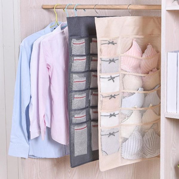 clothing & wardrobe storage multi-pockets portable bra hanging bag with mesh pocket for home
clothing & wardrobe storage multi-pockets portable bra hanging bag with mesh pocket for home