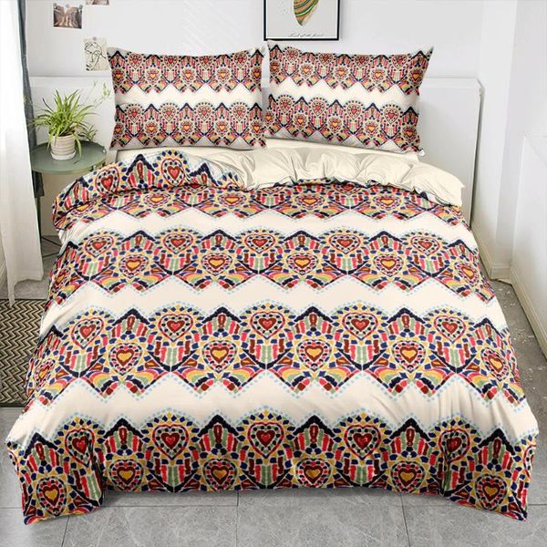 bedding sets bohemian pattern set king duvet cover double quilt case pillowcases 220x240cm 3-piece single full size bed linens
bedding sets bohemian pattern set king duvet cover double quilt case pillowcases 220x240cm 3-piece single full size bed linens